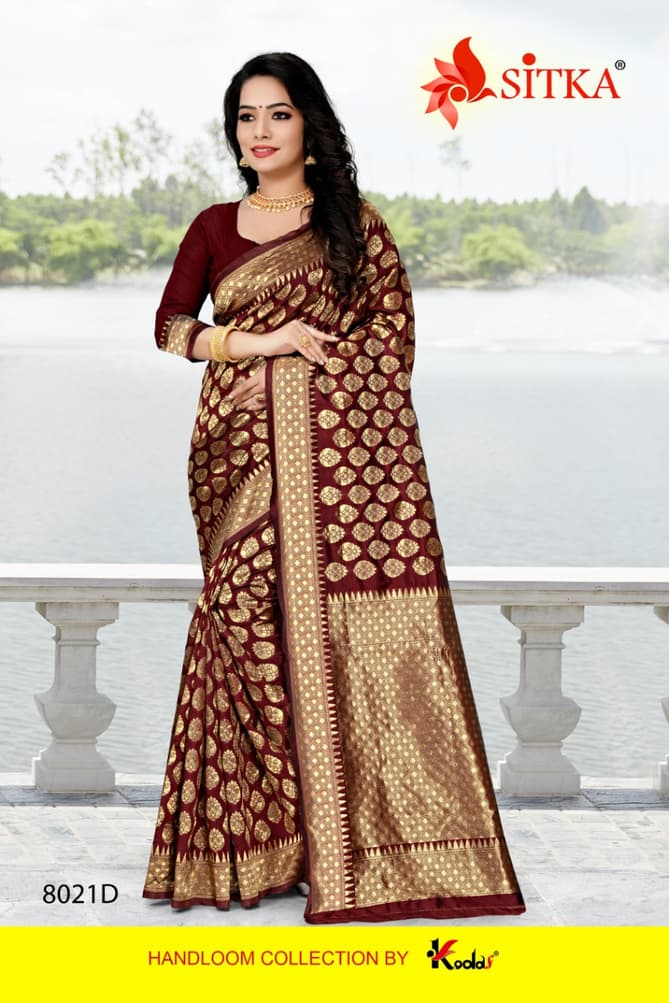 Shubh Laxmi 8021 Jacquard Silk Designer Saree